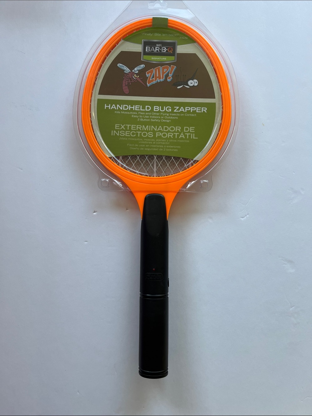 Orange Handheld Bug Zapper Racket